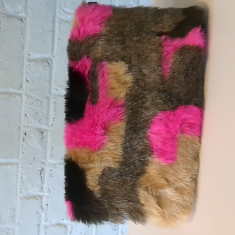 Fuzzy crossbody bag